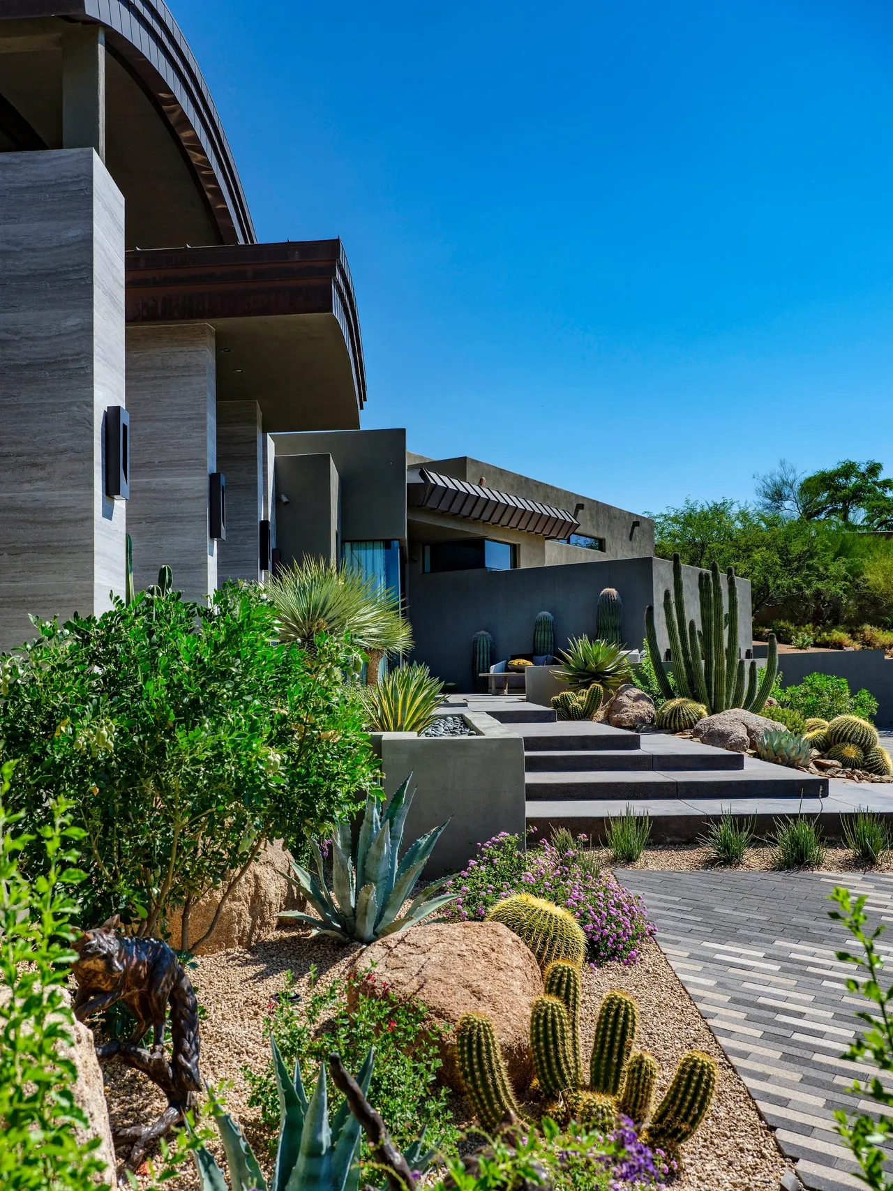 A house with a lot of plants in it