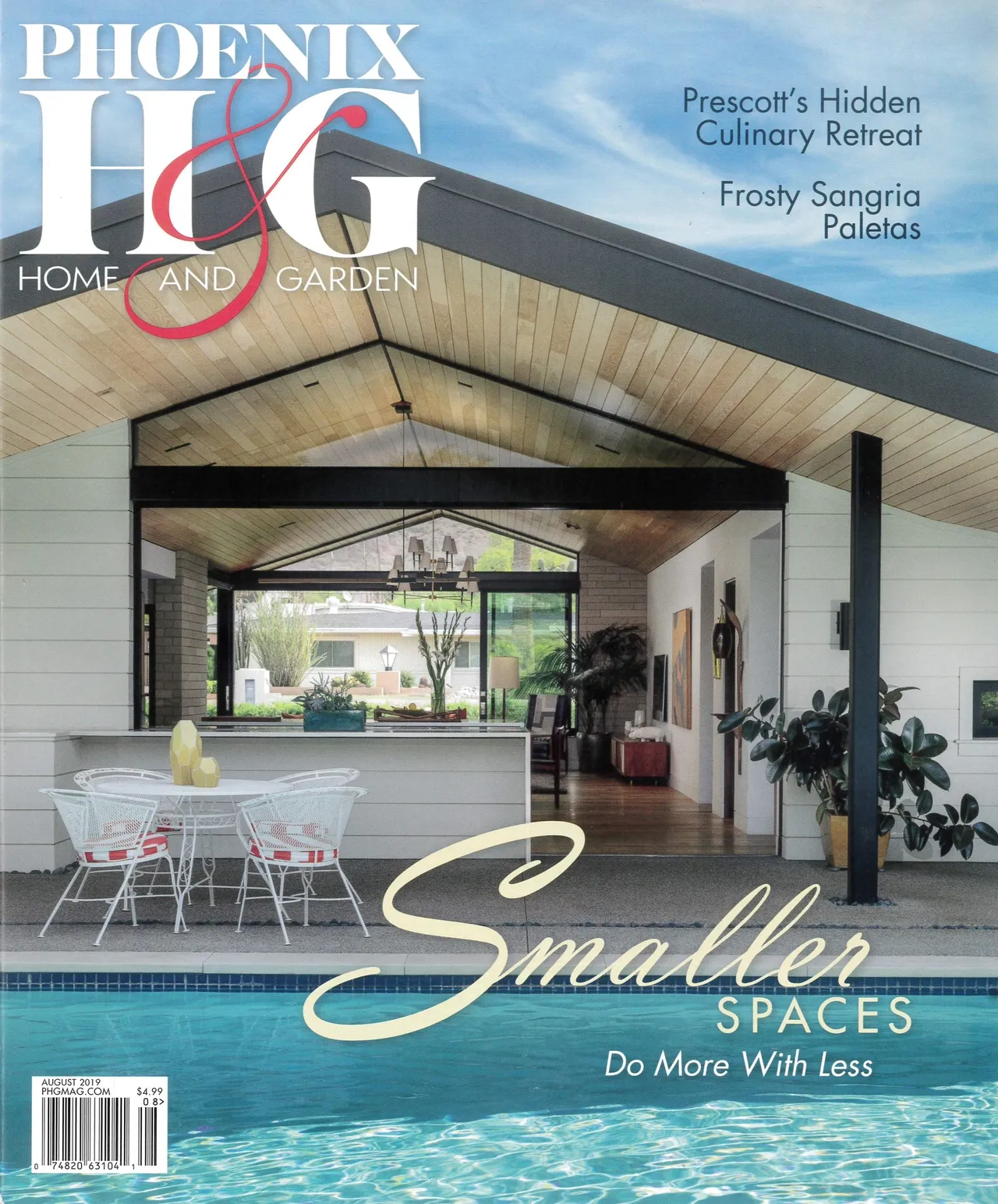 A magazine cover with an image of a house.