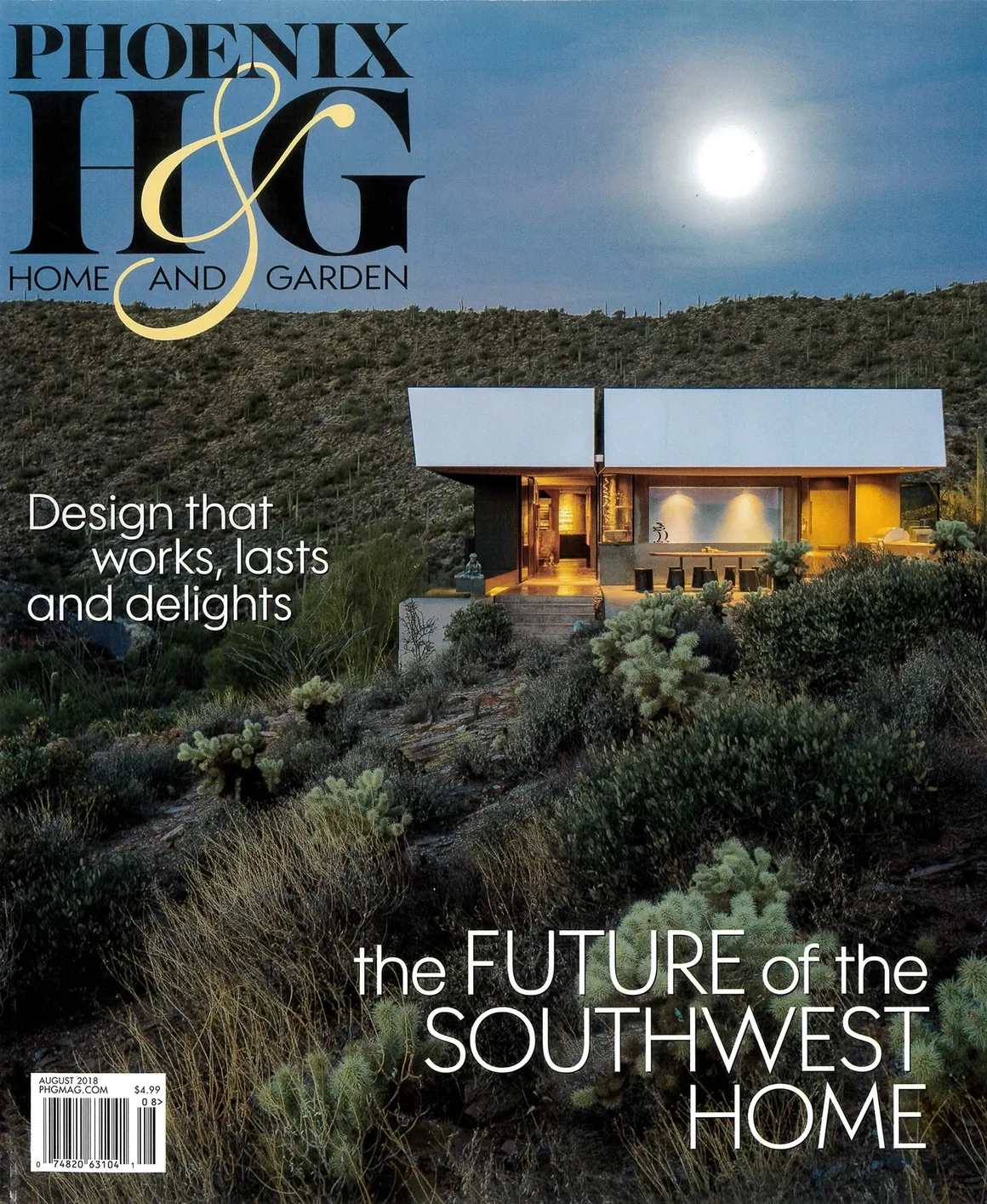 A magazine cover with a house on it